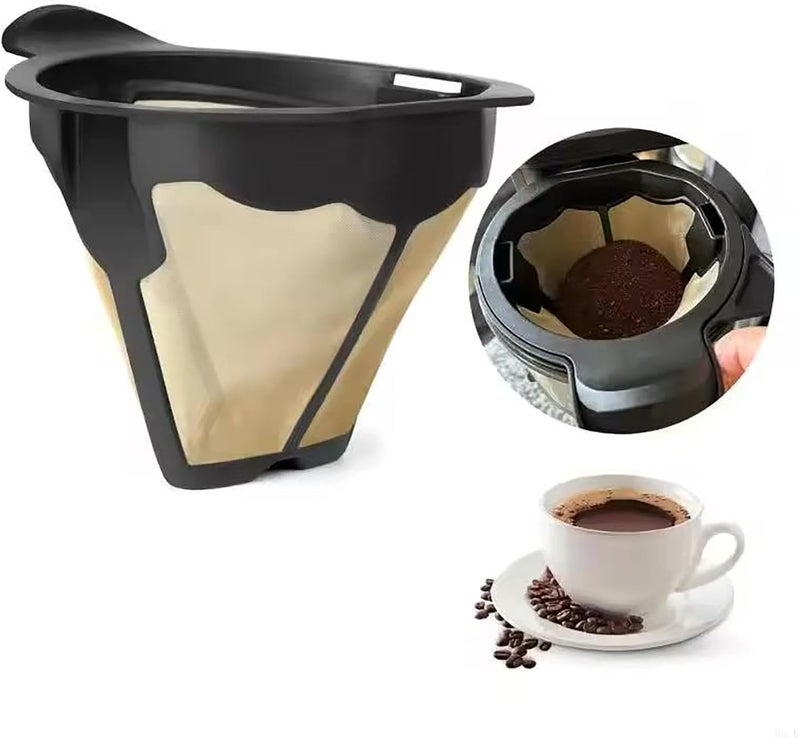 Throneway Replacement Parts Cone Reusable Coffee Permanent Filters Compatible with Ninja CM300, CP300, CP307, Coffee & Most Single-Serve Machines (BPA-Free, Easy Clean) - Image 1